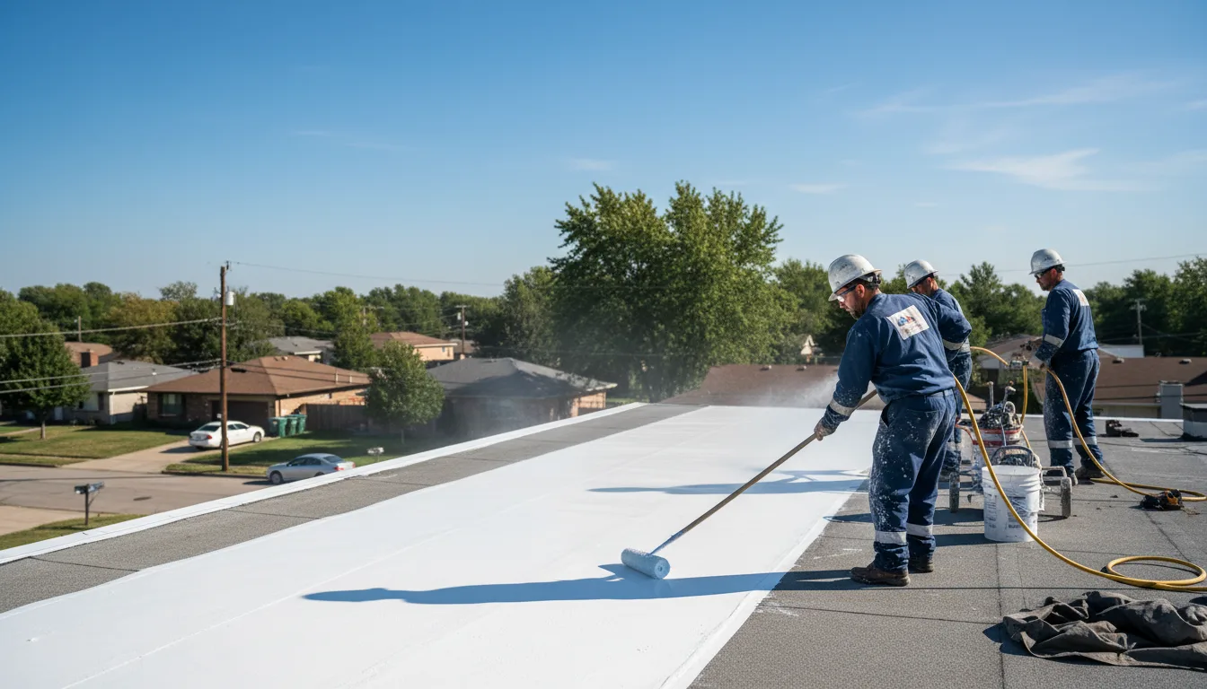 Commercial roof coating in La Palma, CA near me